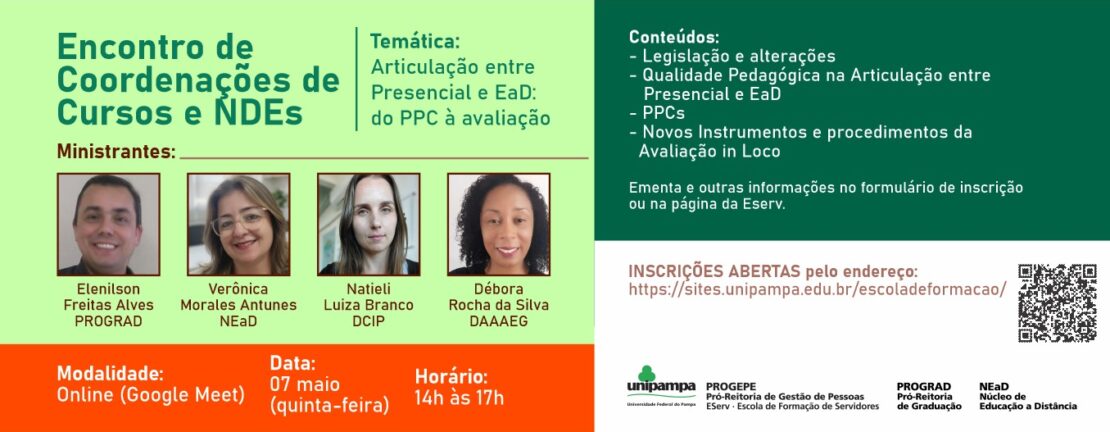Encontro de Coordenações de Cursos e NDEs