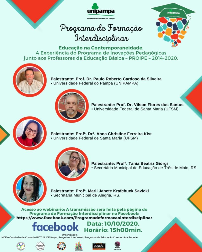 Programa De Formacao Sites da Unipampa > Portal de Eventos > Eventos > Palestras, Congressos ...