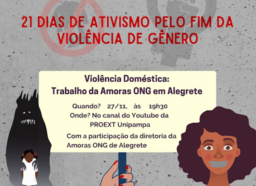 “Violência Doméstica” nos 21 Dias de Ativismo Pelo Fim da Violência de Gênero