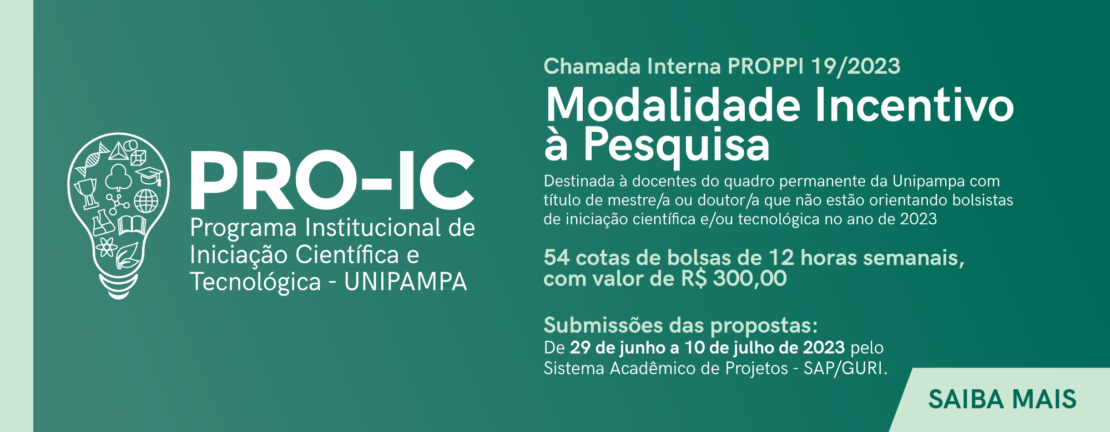 PRO-IC Incentivo à Pesquisa 2023