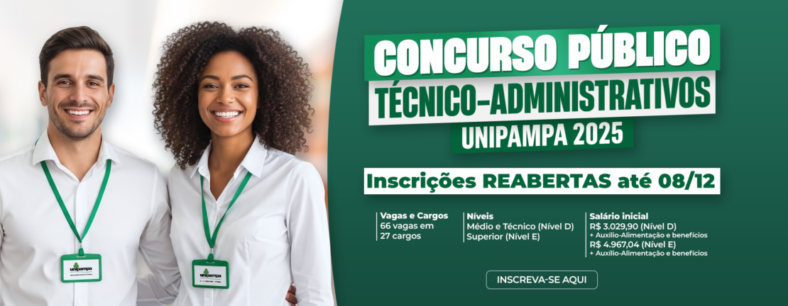 Reabertura inscrições concurso público TAE