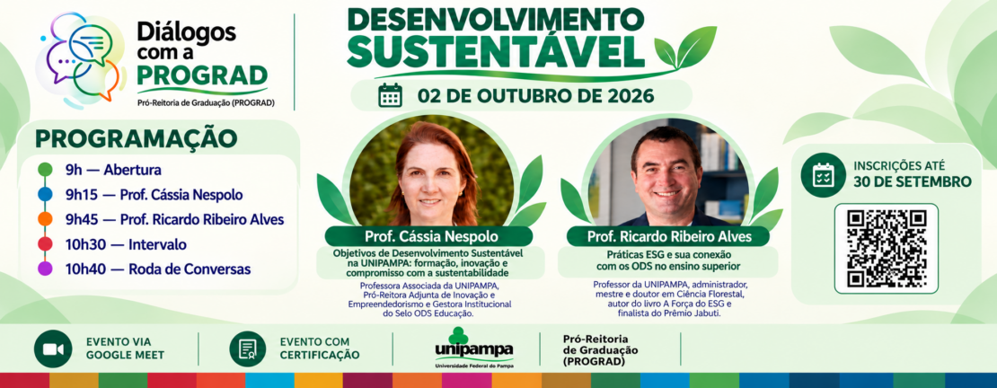 Diálogos com a PROGRAD – Desenvolvimento Sustentável